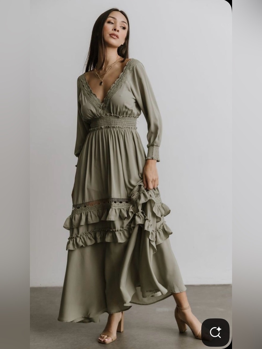 Baltic Born Pippa Ruffle Maxi Dress